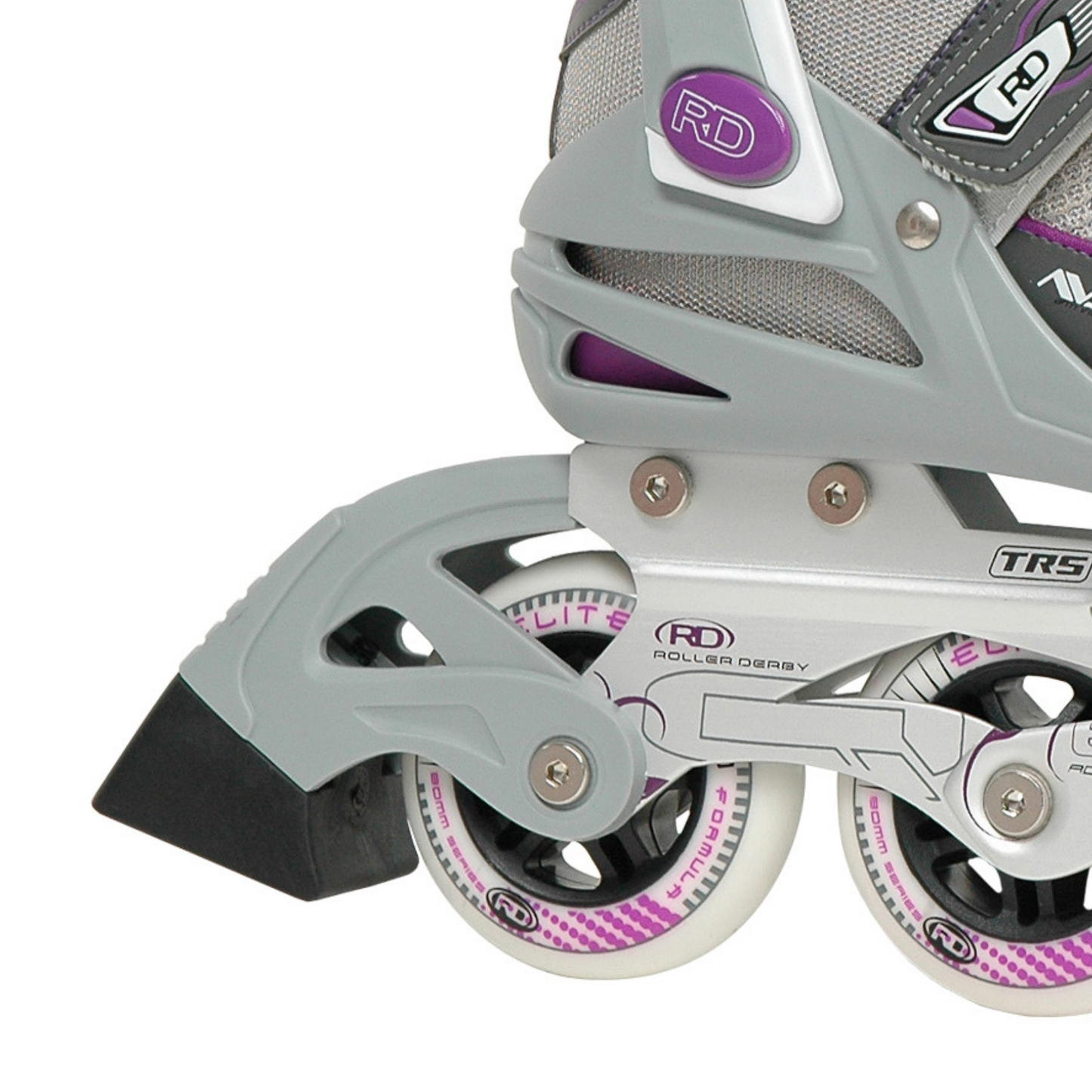 Heel Bracket & Brake Assembly for Q-60 Inline Skates (Grey)
