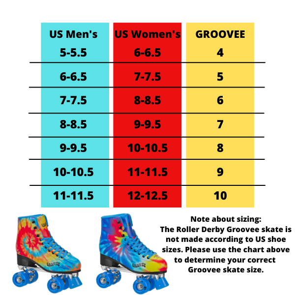 Roller Groovee Freestyle Tie Dye Roller Skates