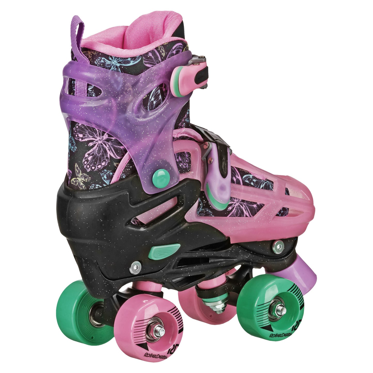 Roller Derby Girl's Adjustable 2-in-1 Quad and Inline Skates