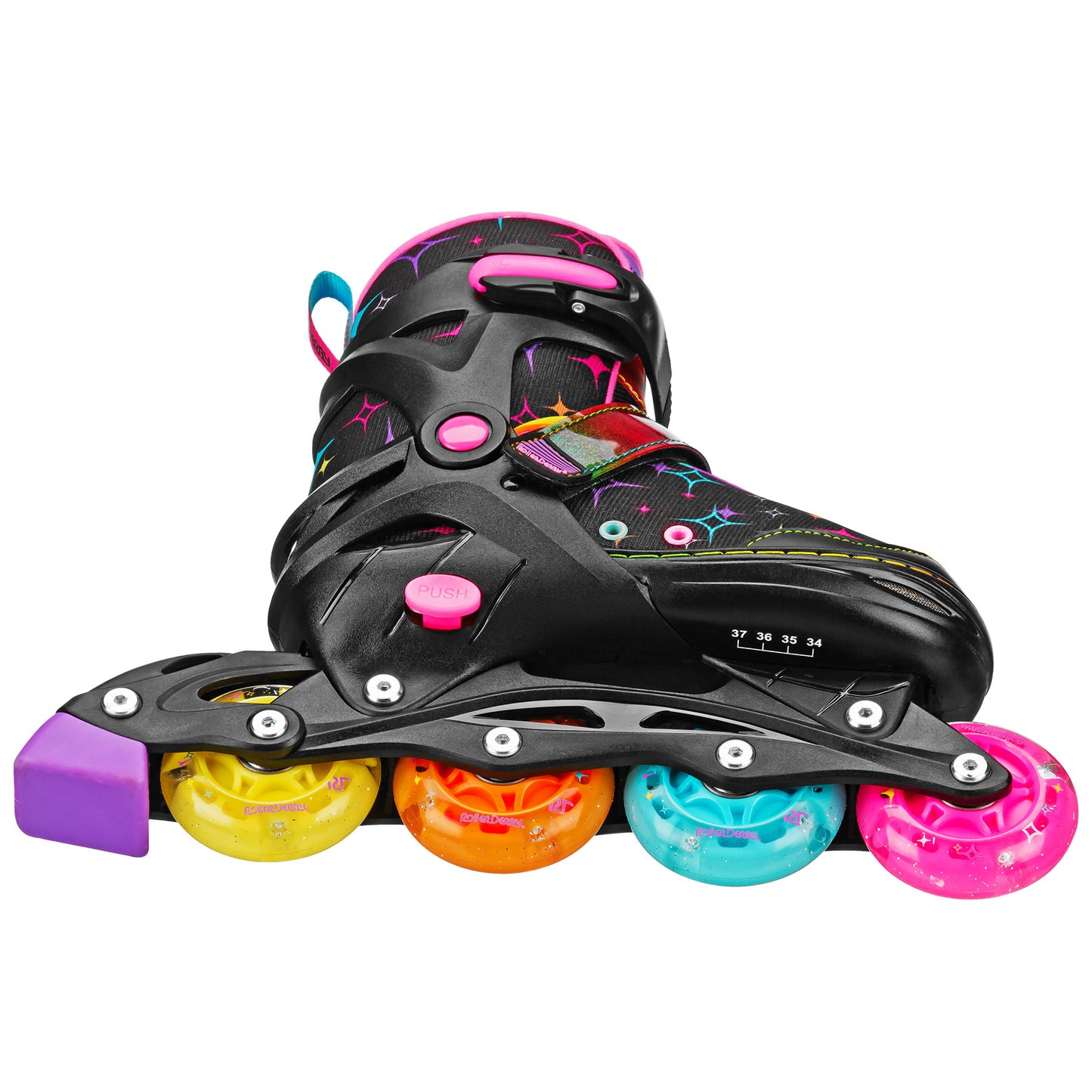 Stryde Lighted Girl's Adjustable Inline Skates