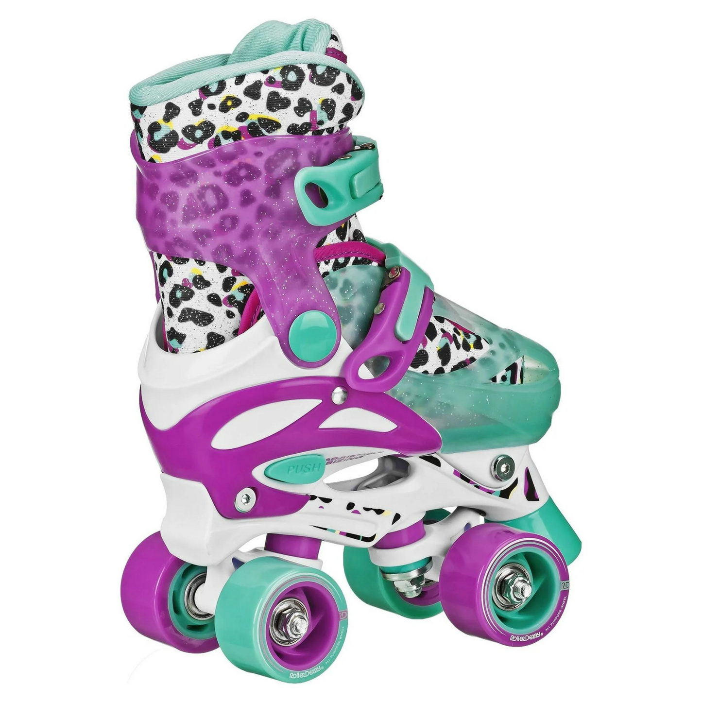 Roller Derby Girl's Adjustable 2-in-1 Quad and Inline Skates