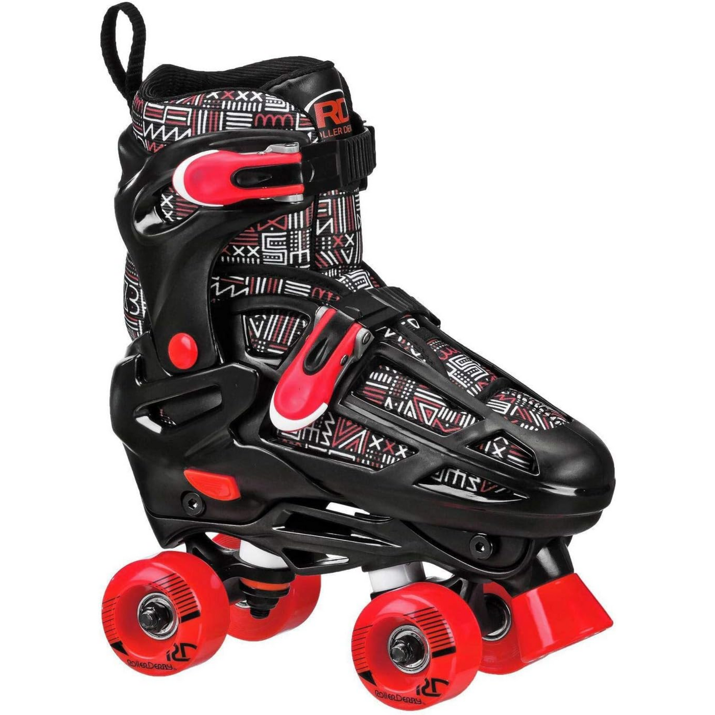 Roller Derby Adjustable Falcon 2-in-1 Combo Quad and Inline Skates with Tri-Pack Protective Gear