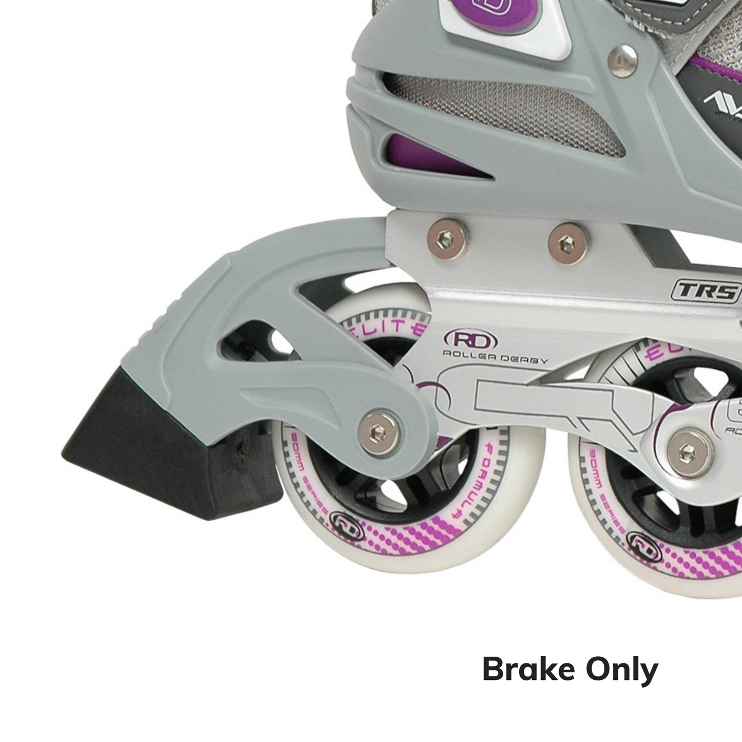 Heel Bracket & Brake Assembly for Q-60 Inline Skates (Grey)