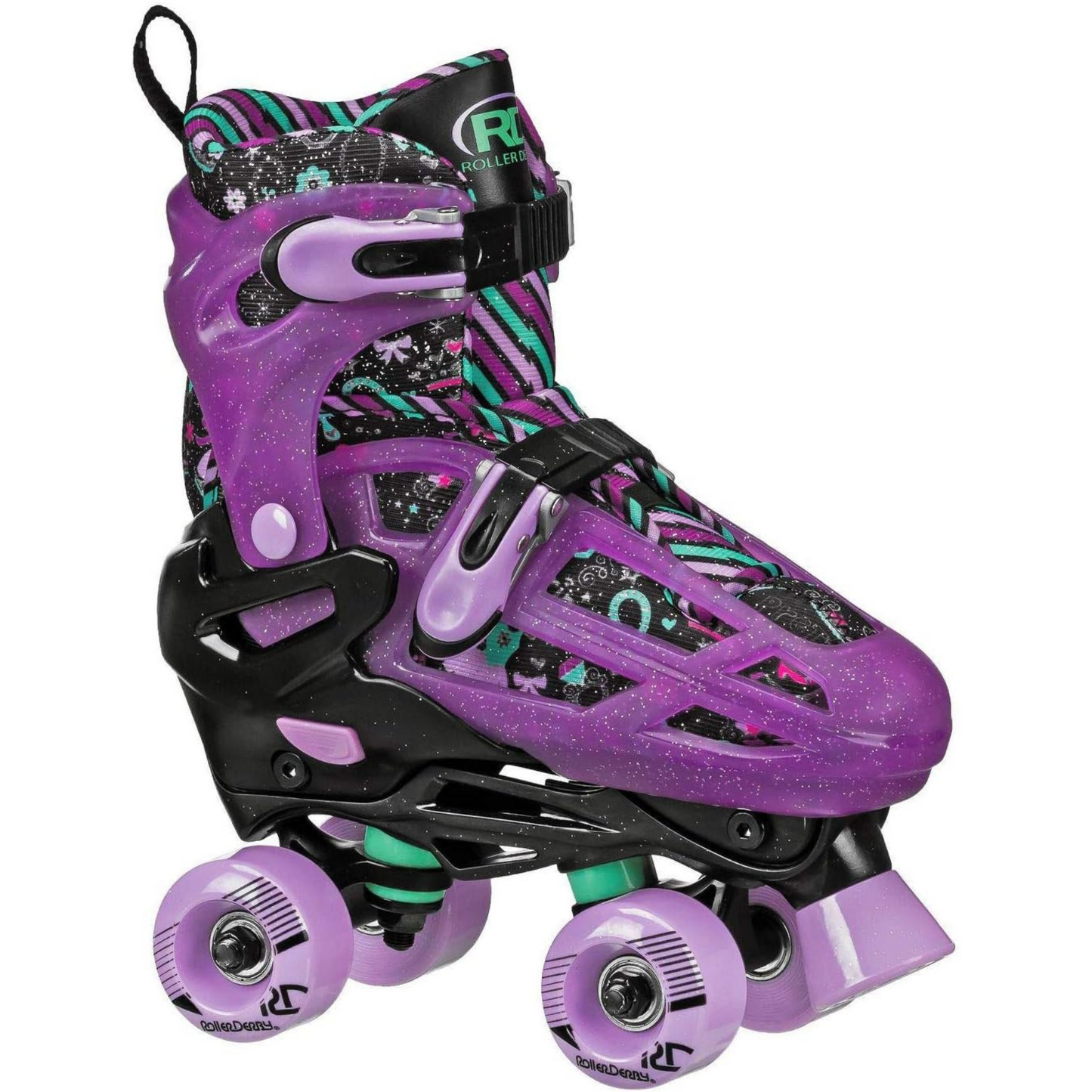 Roller Derby Girl's Adjustable 2-in-1 Quad and Inline Skates