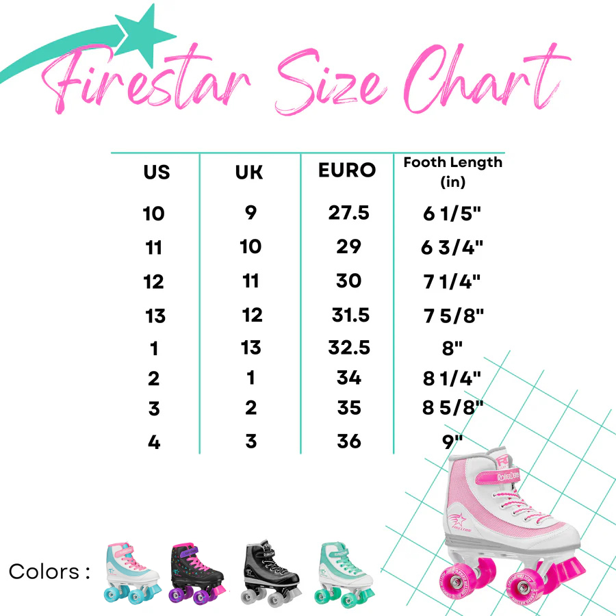 FireStar Youth Girl's Roller Skates