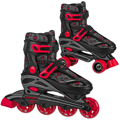 Roller Derby Boy's Adjustable 2-in-1 Quad and Inline Skates