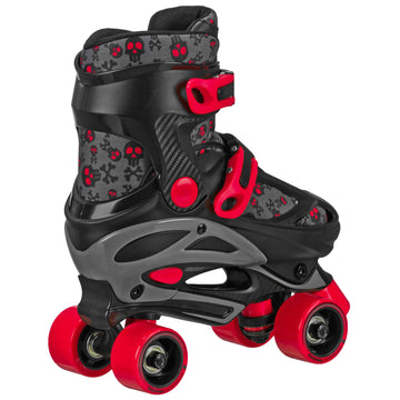 Roller Derby Falcon 2-in-1 Adjustable Skates For Kids - Switch Between Quad & Inline Skates, Sizes 12-2 Or 3-6