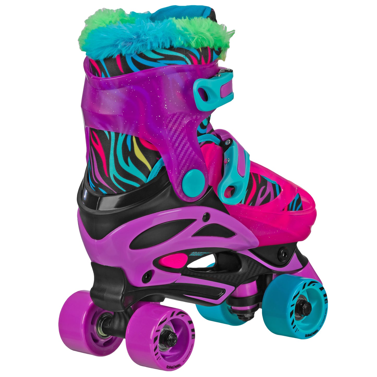 Roller Derby Girl's Adjustable 2-in-1 Quad and Inline Skates