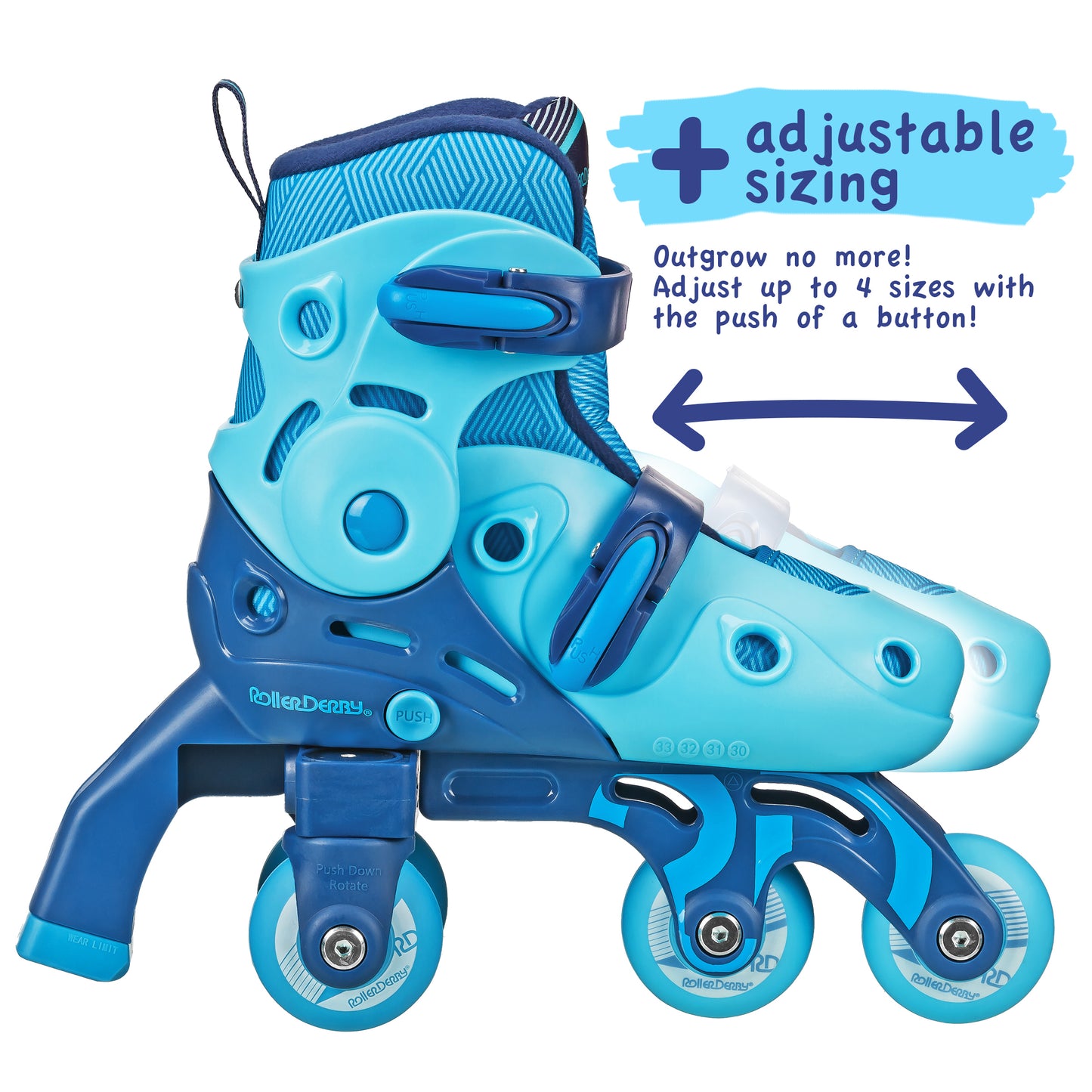 Switch Adjustable Boy's Roller Skates