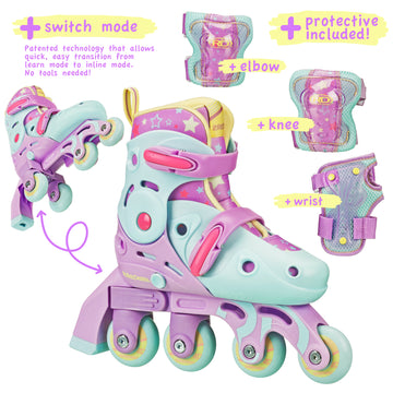 Switch Adjustable Girl's Roller Skates – Roller Derby