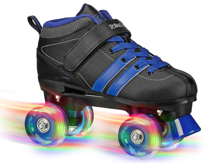 STR Six Men's Roller Skates with Lighted Wheels