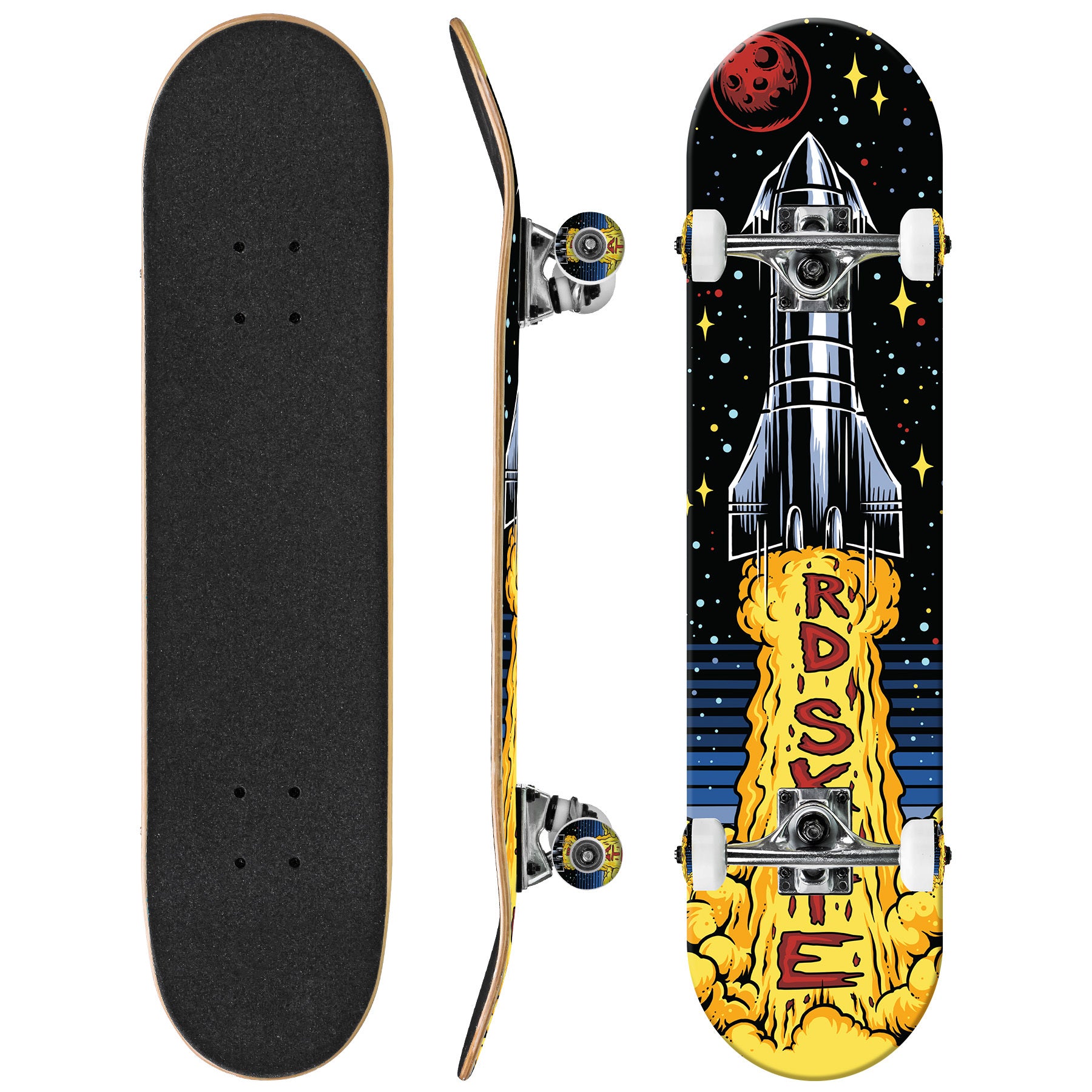 RD Rocket Ship Deluxe Street Series Skateboard – Roller Derby