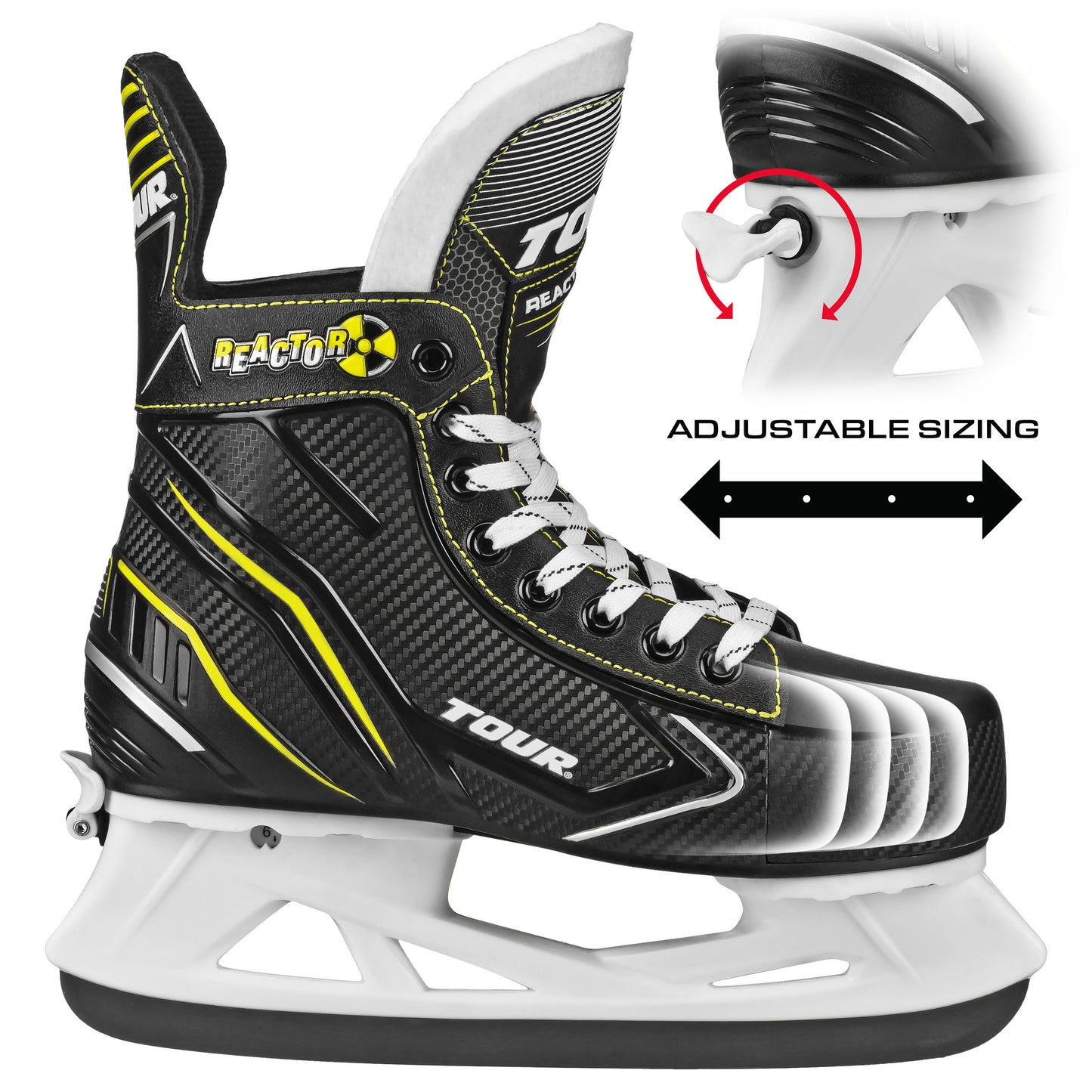 Tour Reactor Boy's Hockey Ice Skates