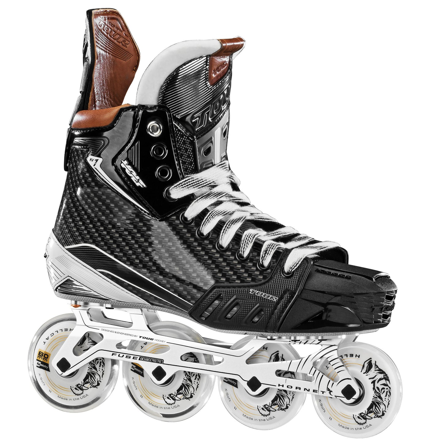 Volt KV1 Black Roller Hockey Skates