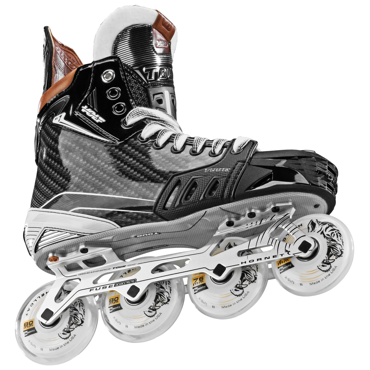 Volt KV1 Black Roller Hockey Skates