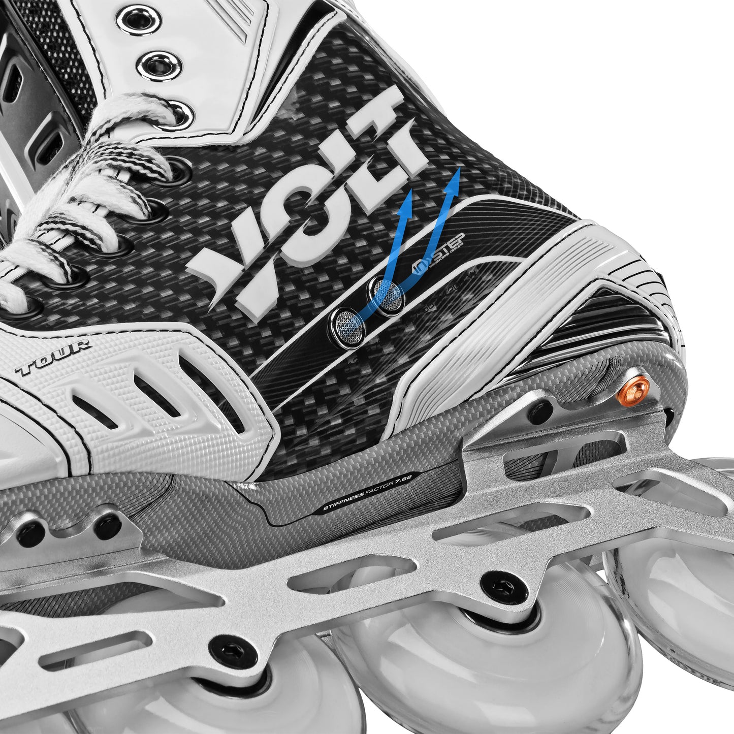 Volt KV1 White Roller Hockey Skates