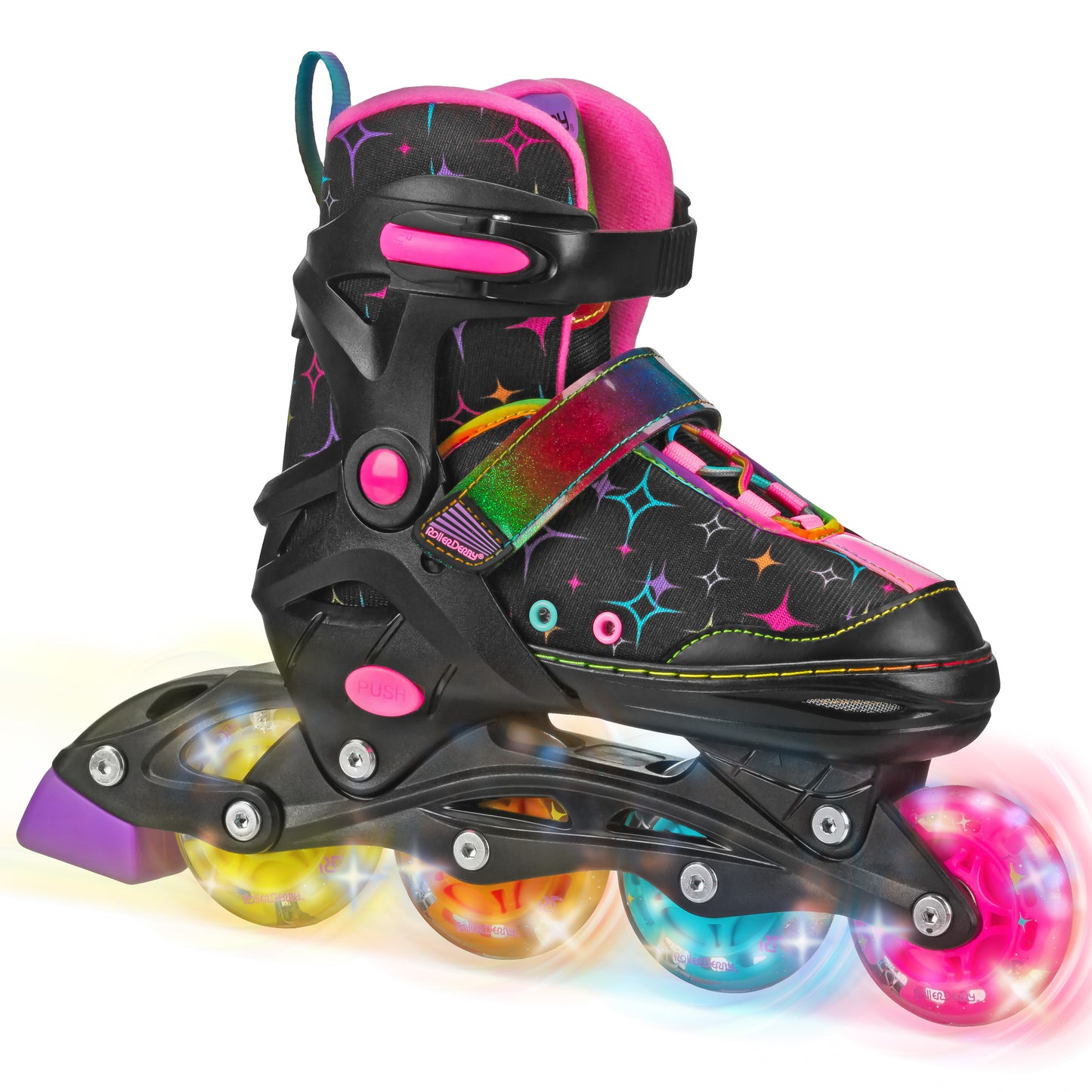 Stryde Lighted Girl's Adjustable Inline Skates